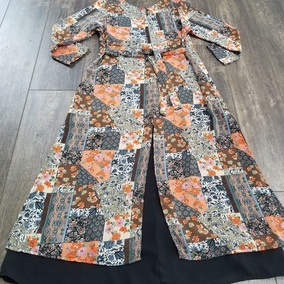 Vintage dress floral patch patterned medium - Picture 6 of 8